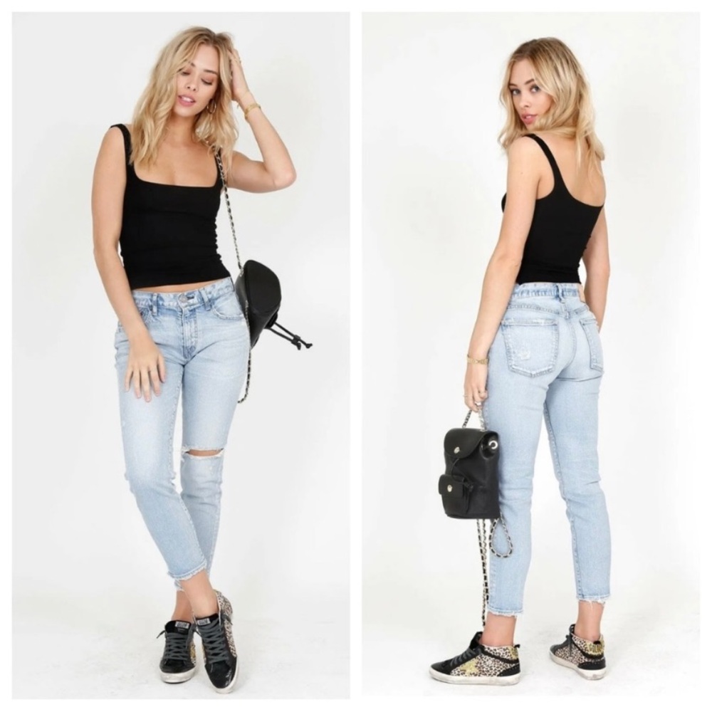 MOUSSY VINTAGE Vivian Distressed Skinny Jeans In Light Blue SIZE 25 - Picture 3 of 15